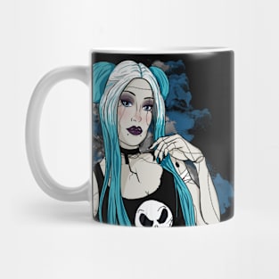 Cyberpunk Synth (Blue) Mug